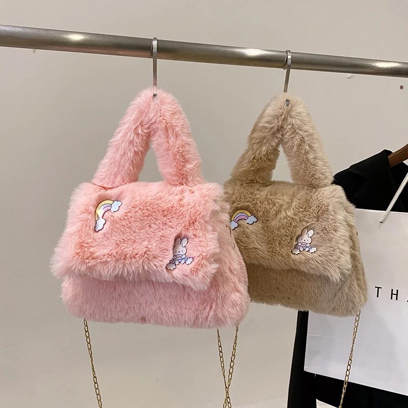 Verspielte Plüsch-Handtasche