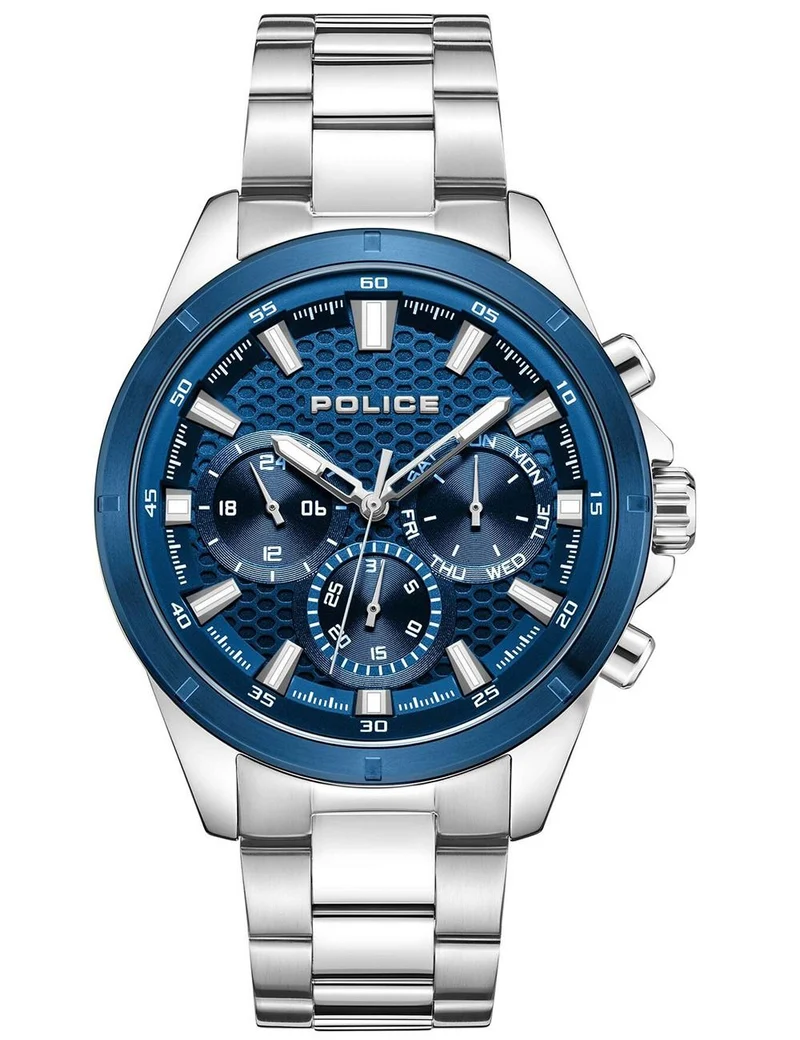 Police Motion PEWJK2204109 Herrenuhr Blau • Quarz-Chronograph • Mineralglas