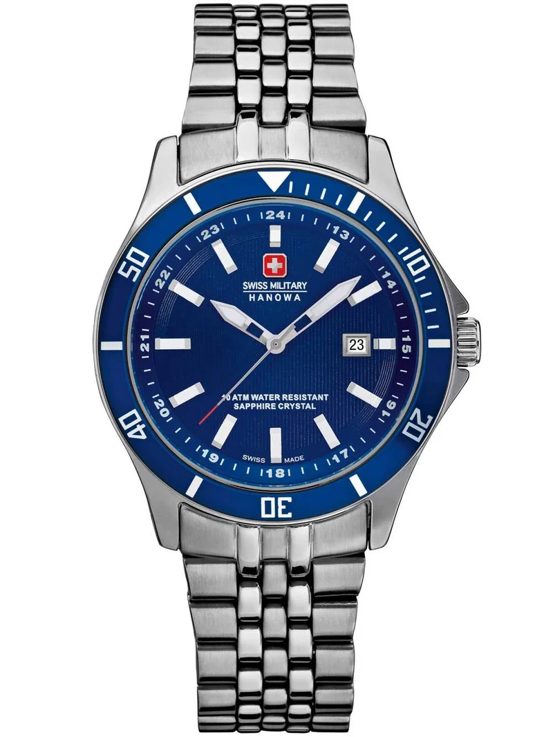 Swiss Military Hanowa Flagship Lady 06-7161.2.04.003 Damen Armbanduhr Weiß • 10 ATM Wasserdicht • Schweizer Quarzwerk