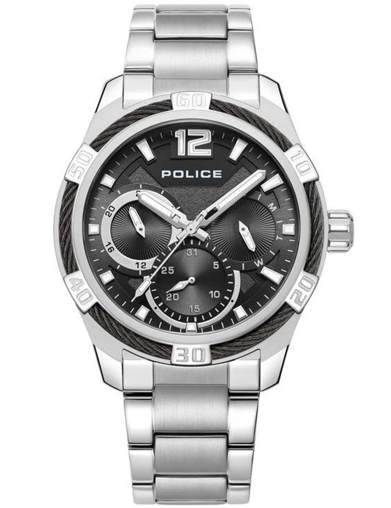 Police Chokery PEWJK0005306 Herrenuhr Schwarz • Mineralglas • Datum & Wochentag