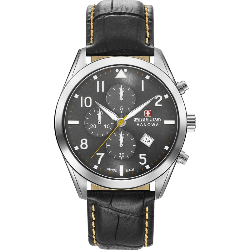 Swiss Military Hanowa Helvetus Chrono 06-4316.7.04.009 Herren Armbanduhr Schwarz • Chronograph • Edelstahlgehäuse