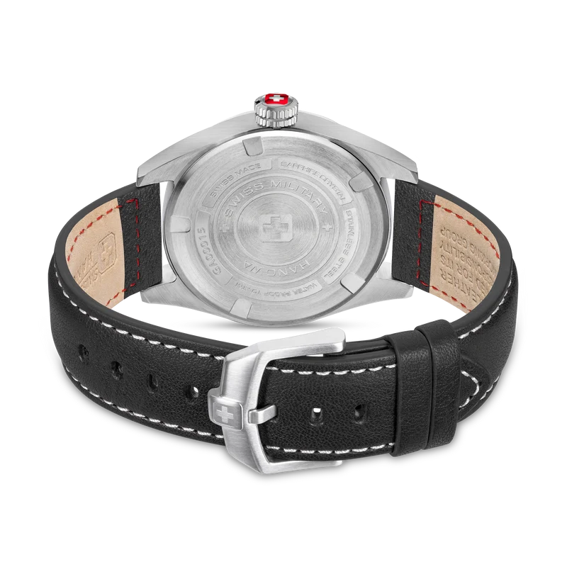 Swiss Military Hanowa Greyhound SMWGA0001505 Herren Armbanduhr Schwarz • Saphirglas • 10 Bar Wasserdicht
