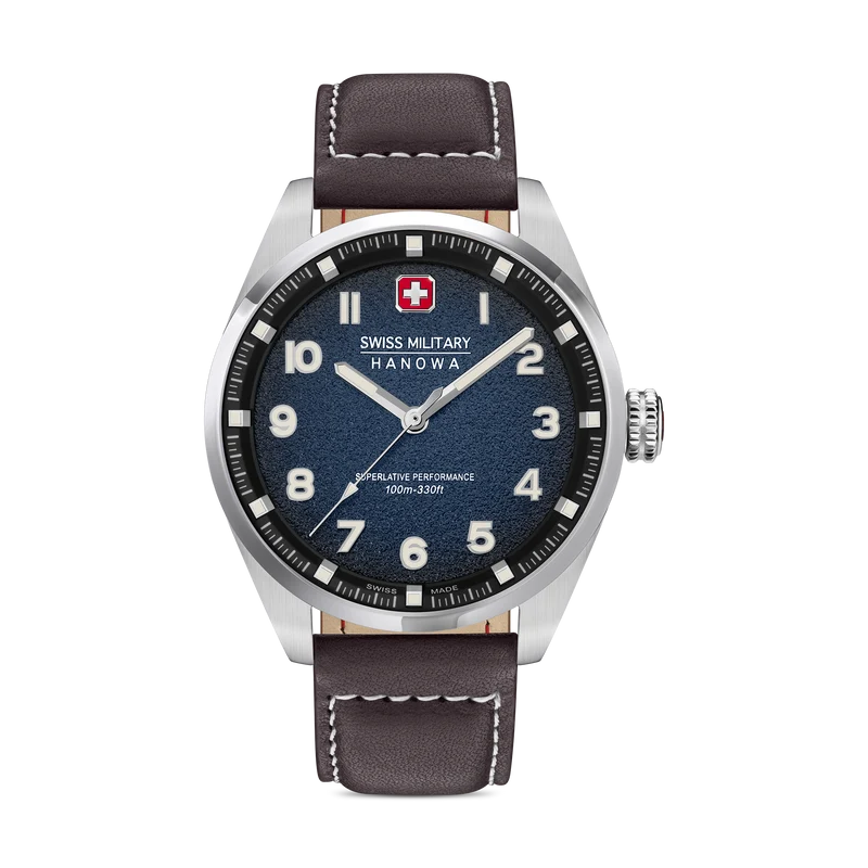 Swiss Military Hanowa Greyhound SMWGA0001505 Herren Armbanduhr Schwarz • Saphirglas • 10 Bar Wasserdicht