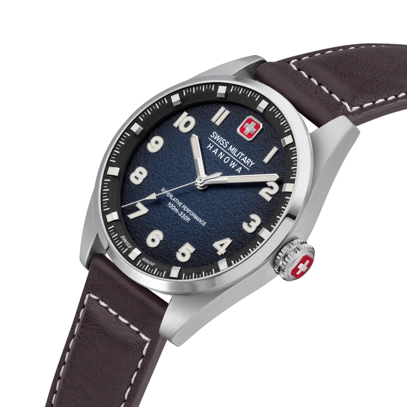 Swiss Military Hanowa Greyhound SMWGA0001505 Herren Armbanduhr Schwarz • Saphirglas • 10 Bar Wasserdicht