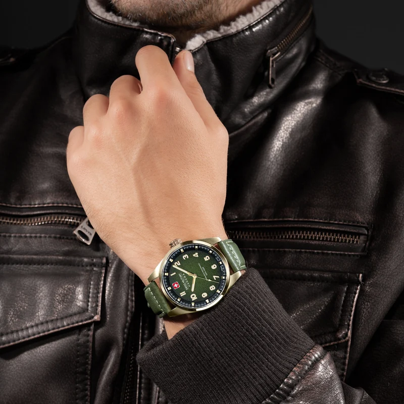 Swiss Military Hanowa Greyhound SMWGA0001505 Herren Armbanduhr Schwarz • Saphirglas • 10 Bar Wasserdicht