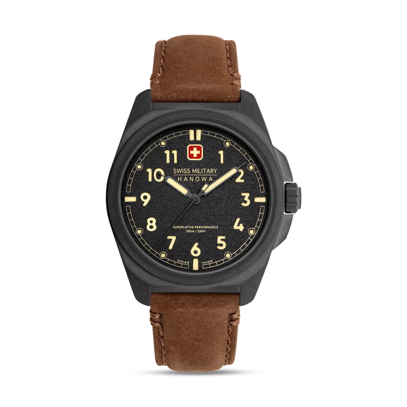 Swiss Military Hanowa Fieldmaster SMWGA0003940 Herren • Saphirglas • 10 ATM Wasserdicht