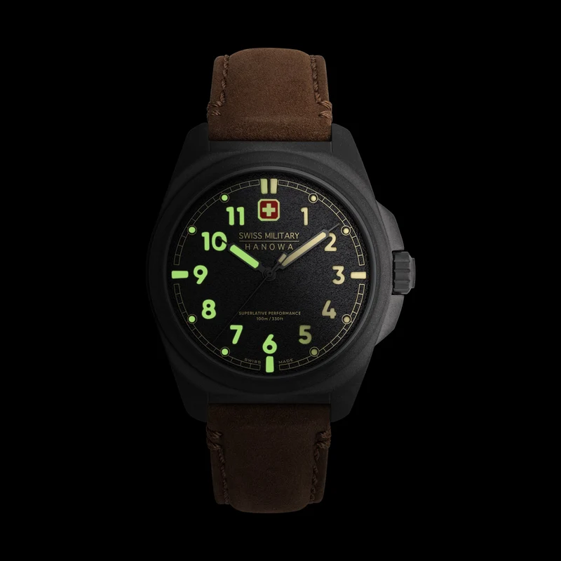 Swiss Military Hanowa Fieldmaster SMWGA0003940 Herren • Saphirglas • 10 ATM Wasserdicht