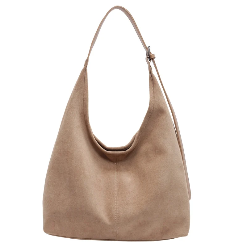 Luxuriöse Wildleder Slouchy Handtasche