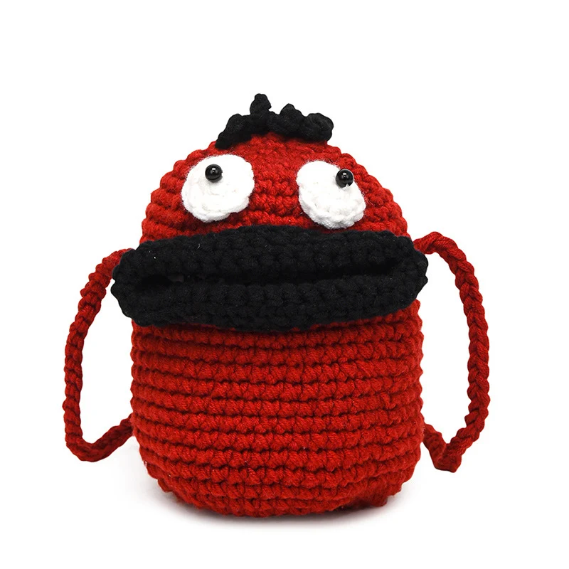 Süßer Charakter Häkel-Rucksack