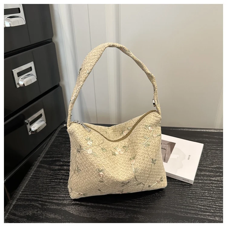 Blumengestickte Handtasche