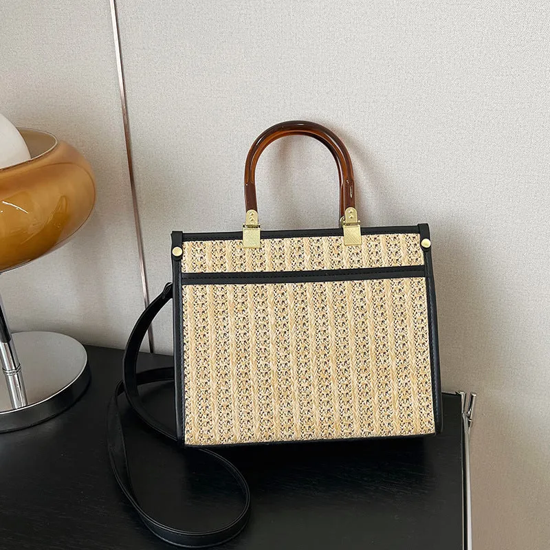 Elegante Gewebte Handtasche