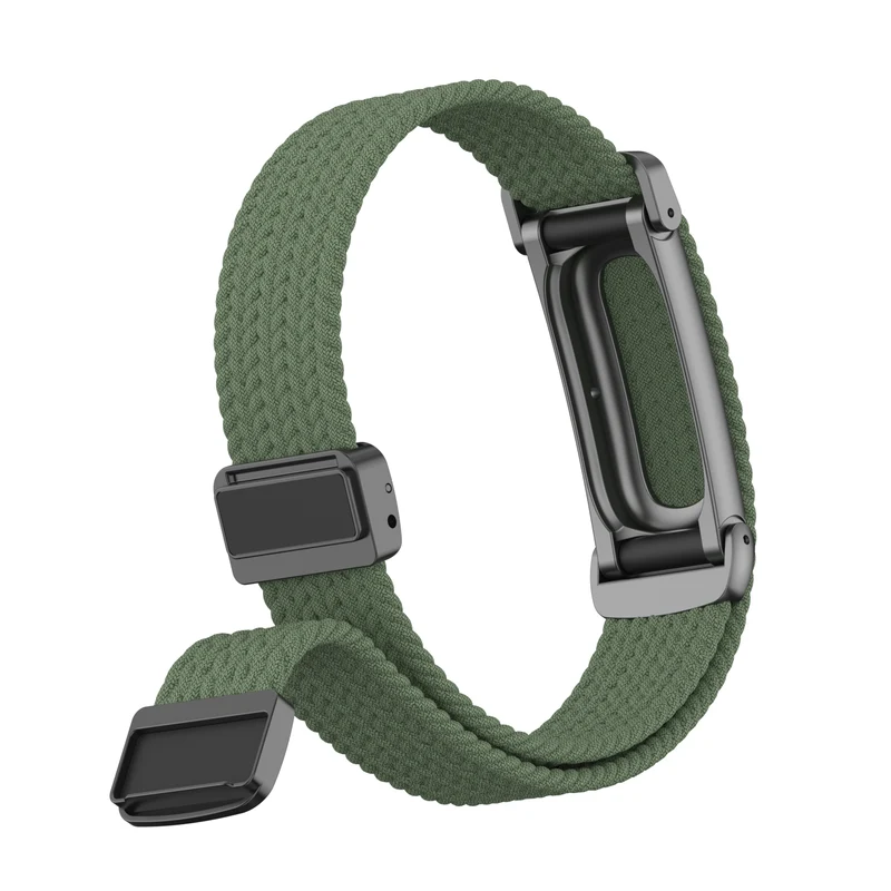 Fitbit Air Geflochtenes Armband mit D-Schnalle (Armeegrün)