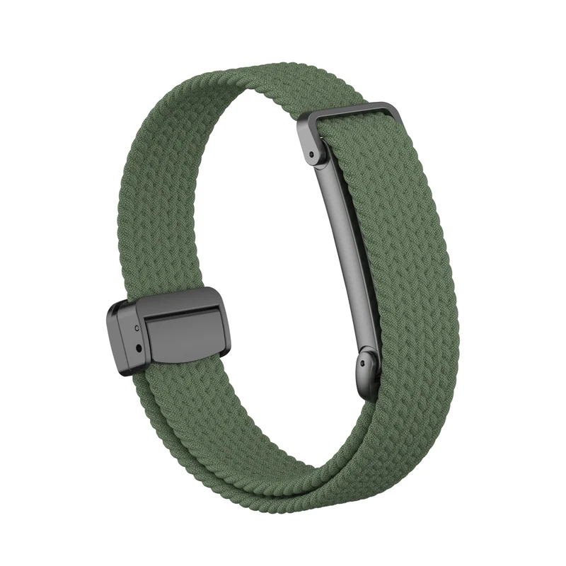 Fitbit Air Geflochtenes Armband mit D-Schnalle (Armeegrün)