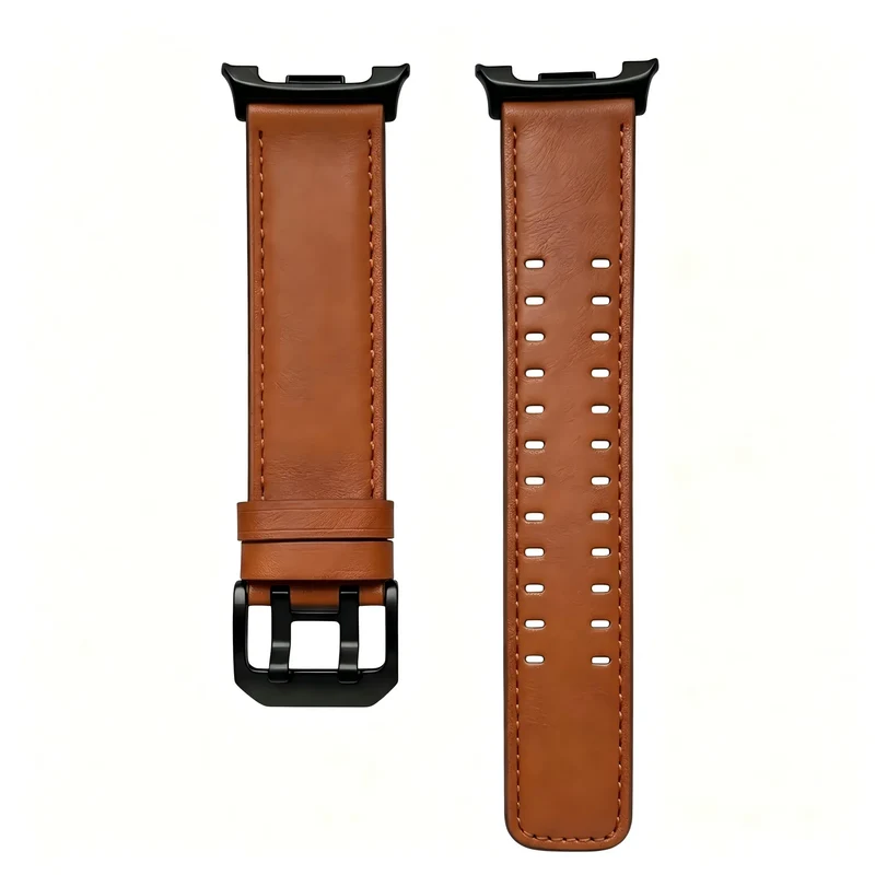 Samsung Galaxy Watch 9 - 40mm Doppelnadel-Lederarmband (Braun)