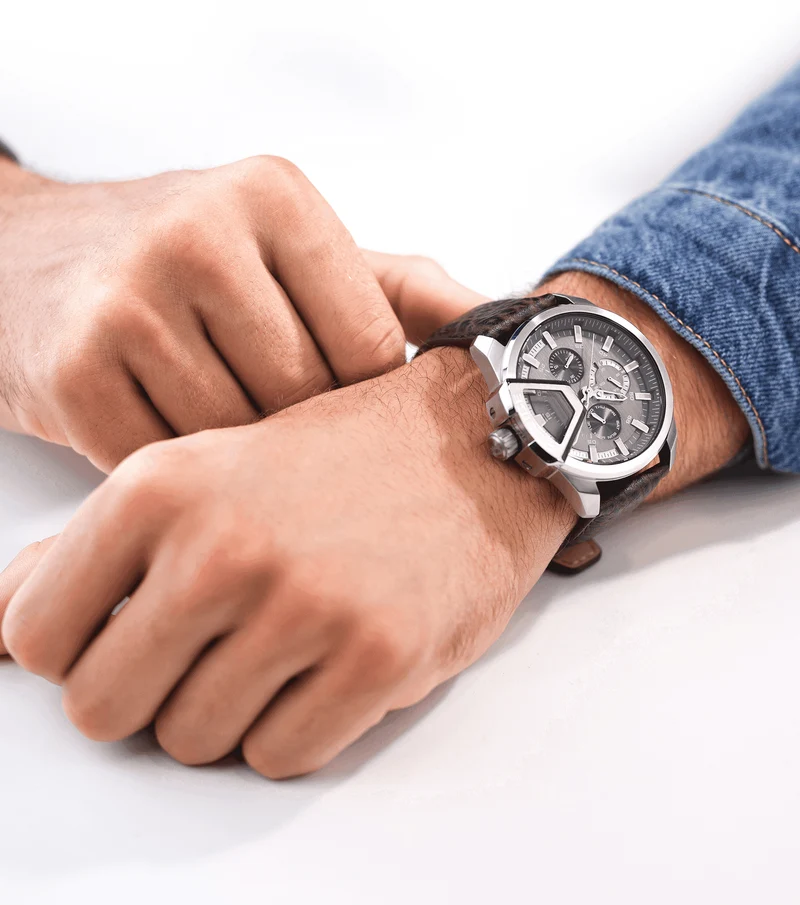 Police Underlined PEWJF0005703 Herrenuhr Braun • Multifunktionswerk • Edelstahlgehäuse