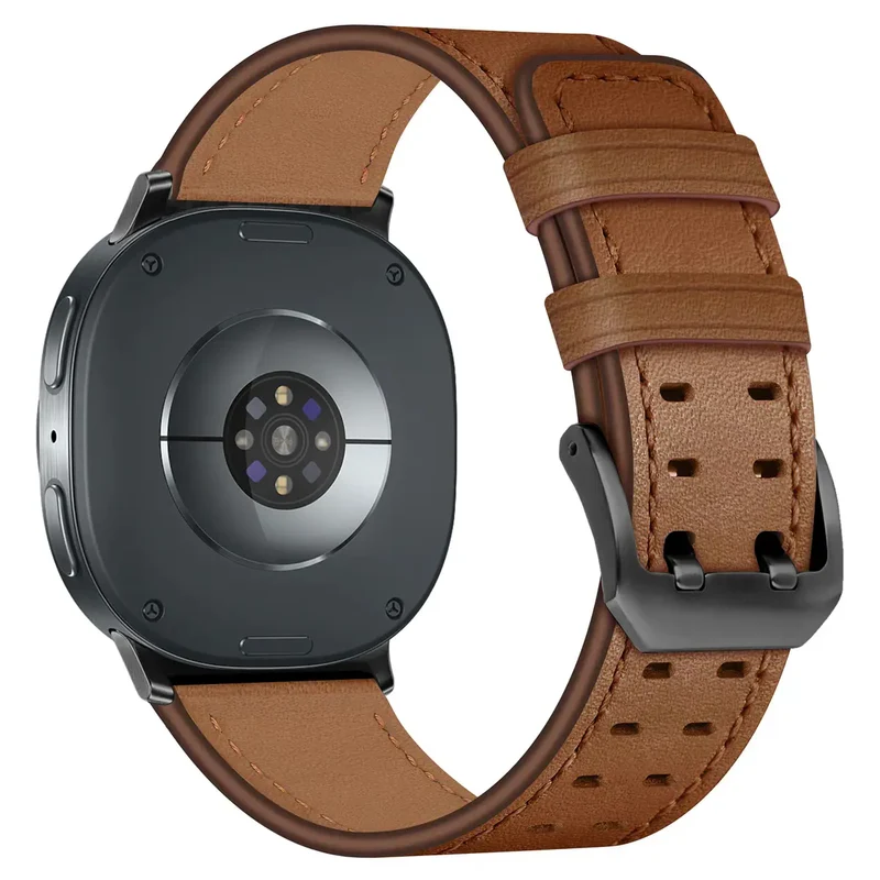 Samsung Galaxy Watch 8 Classic Doppelnadel-Lederarmband (Braun)