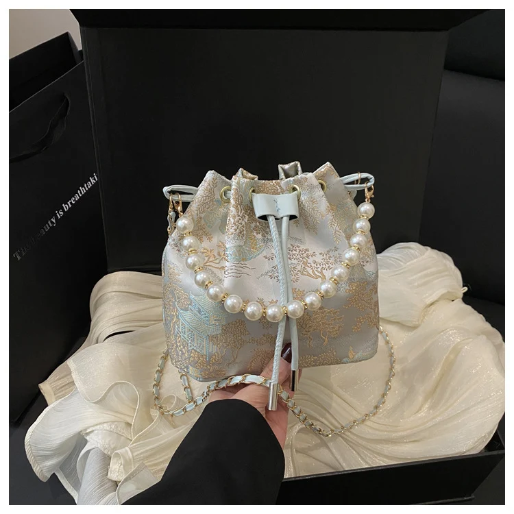 Elegante Kordelzug-Handtasche