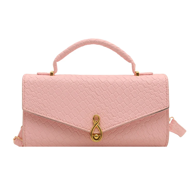 Elegante Handtasche im Krokodil-Muster