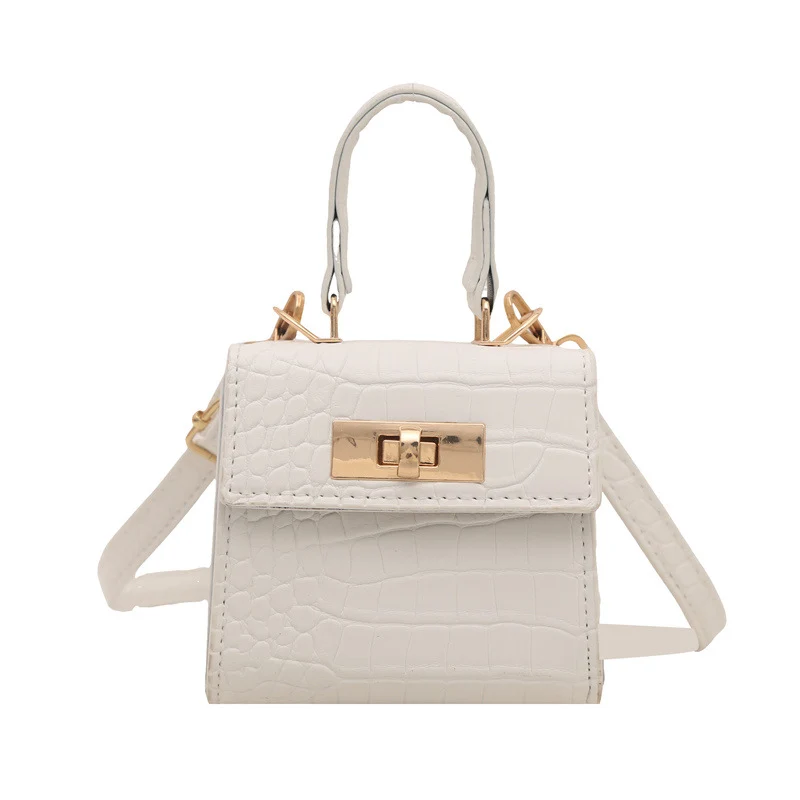 Elegante Kroko-Prägung Handtasche