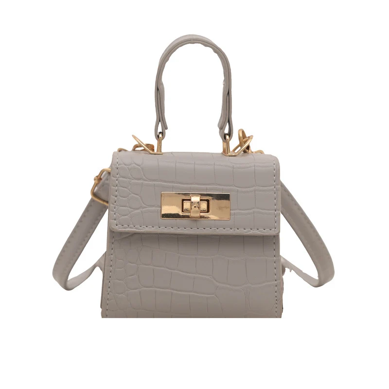 Elegante Kroko-Prägung Handtasche