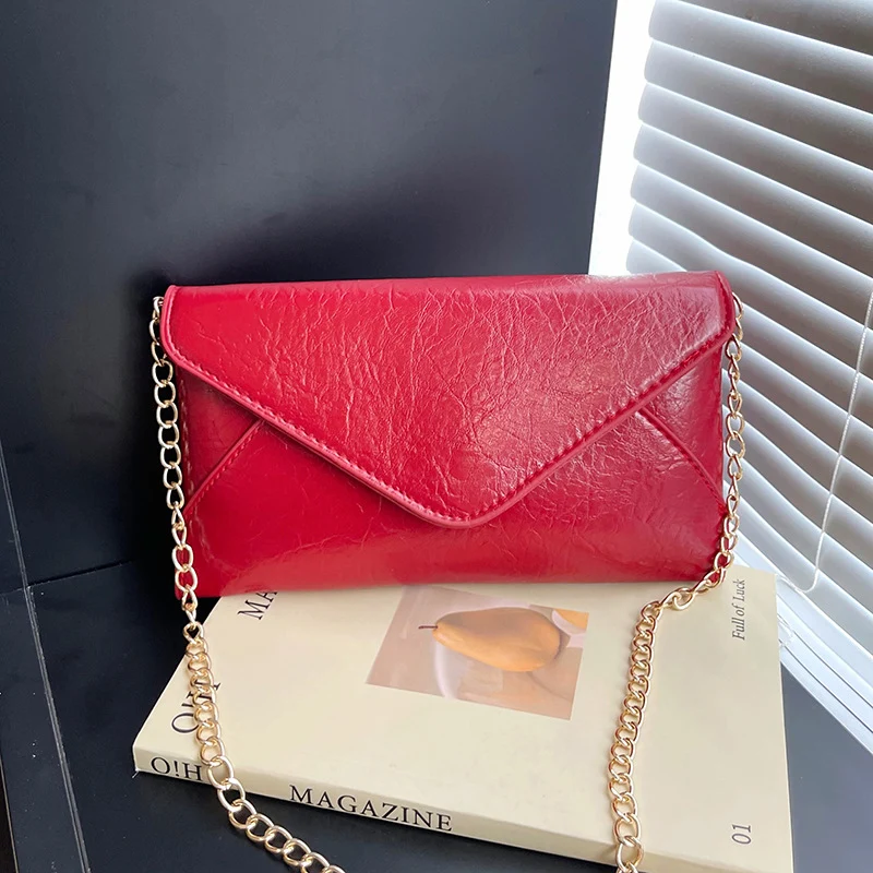 Elegante Ketten-Detail Crossbody Clutch