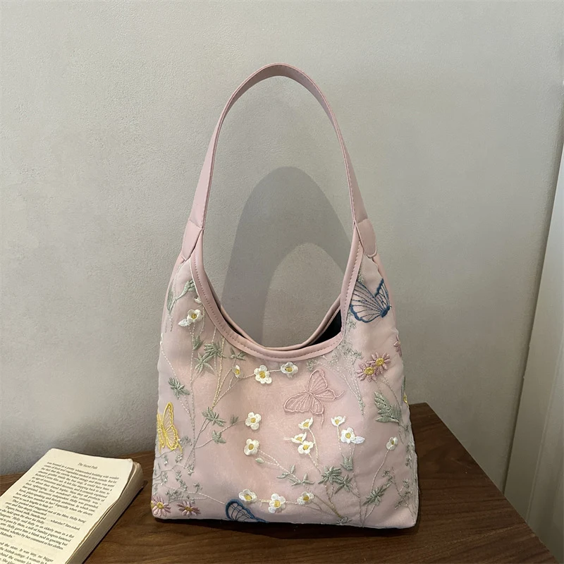 Elegante Schmetterlings-verzierte Schultertasche