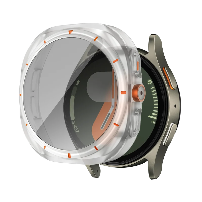 Bandz Samsung Galaxy Watch 7 - 44mm Square PC Case with Glass (Frost)