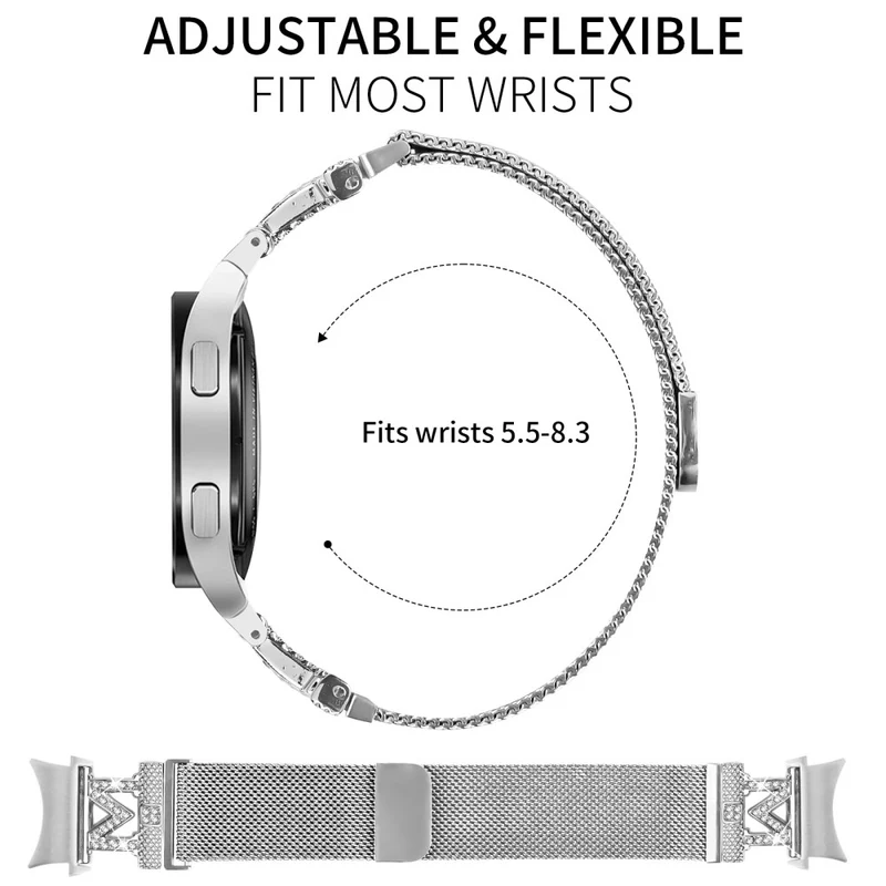 Unglaublich Elegant Samsung Smartwatch Metall Und Strass Universell Armband