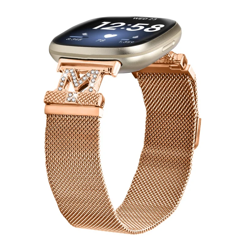 Super Sympathisch Fitbit Versa 4 / Fitbit Sense 2 Metall Universell Armband