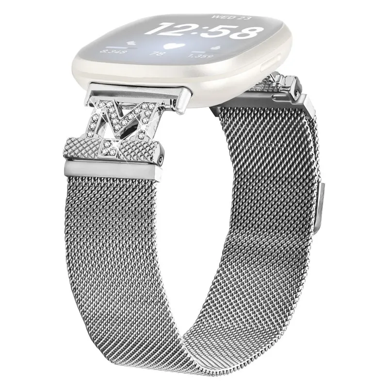 Absolut Modisch Fitbit Versa 4 / Fitbit Sense 2 Metall Universell Armband