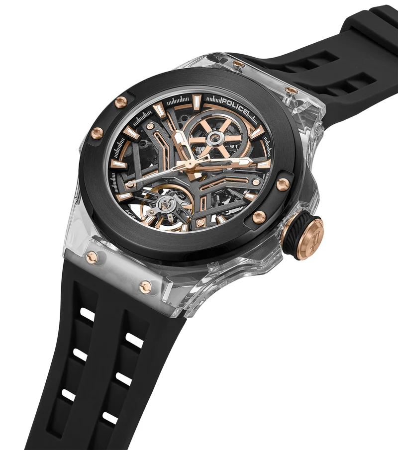 Police Cyclone PEWGR0082202 Herren • Automatikwerk • Transparentes Zifferblatt