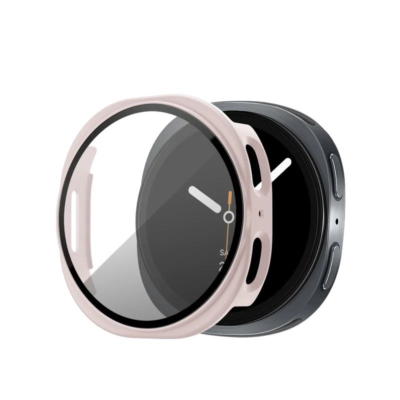Bandz Samsung Galaxy Watch 8 - 40mm / 9 - 40mm PC Cover with Glass (Pink)