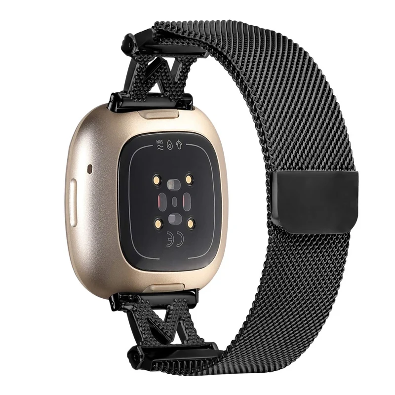 Super Haltbar Fitbit Versa 3 / Fitbit Sense Metall Armband