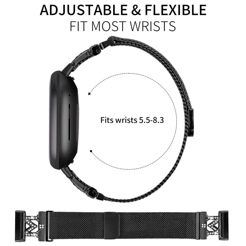 Super Haltbar Fitbit Versa 3 / Fitbit Sense Metall Armband