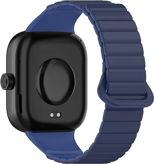 Redmi Watch 6 Lite Magnetisches Silikonarmband (Duo Blau)