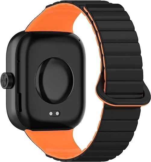 Redmi Watch 6 Active Magnetisches Silikonarmband (Schwarz/Orange)