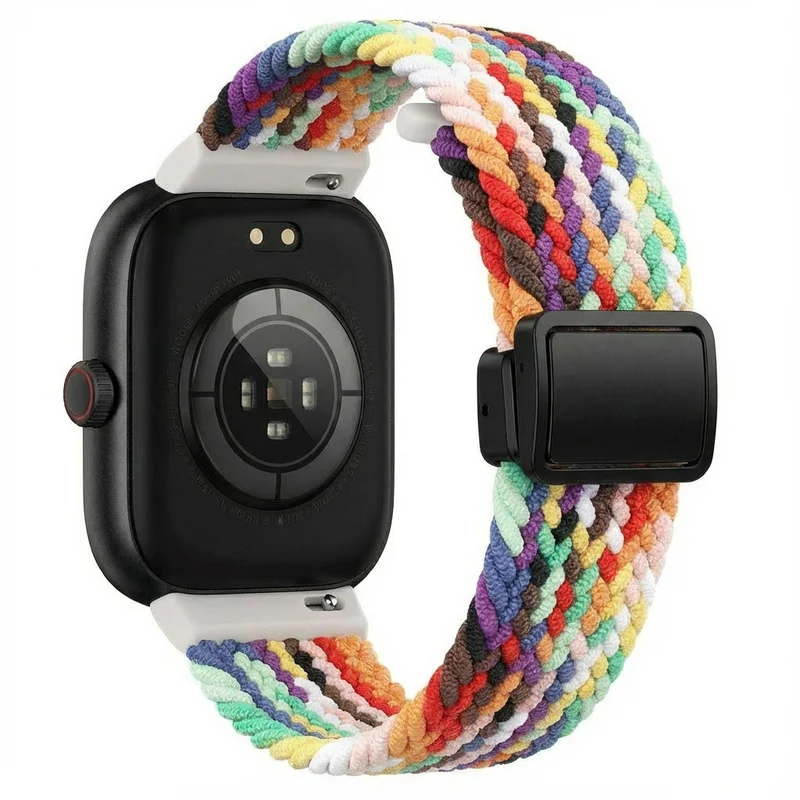Xiaomi Smart Band 10 Pro Geflochtenes Armband mit D-Schnalle (Regenbogen)