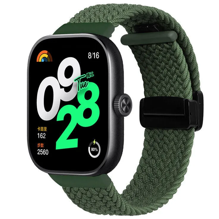 Redmi Watch 6 Lite Geflochtenes Armband mit D-Schnalle (Grün)