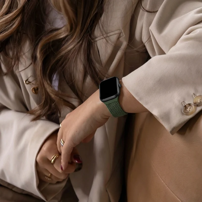 Redmi Watch 6 Lite Geflochtenes Armband mit D-Schnalle (Grün)