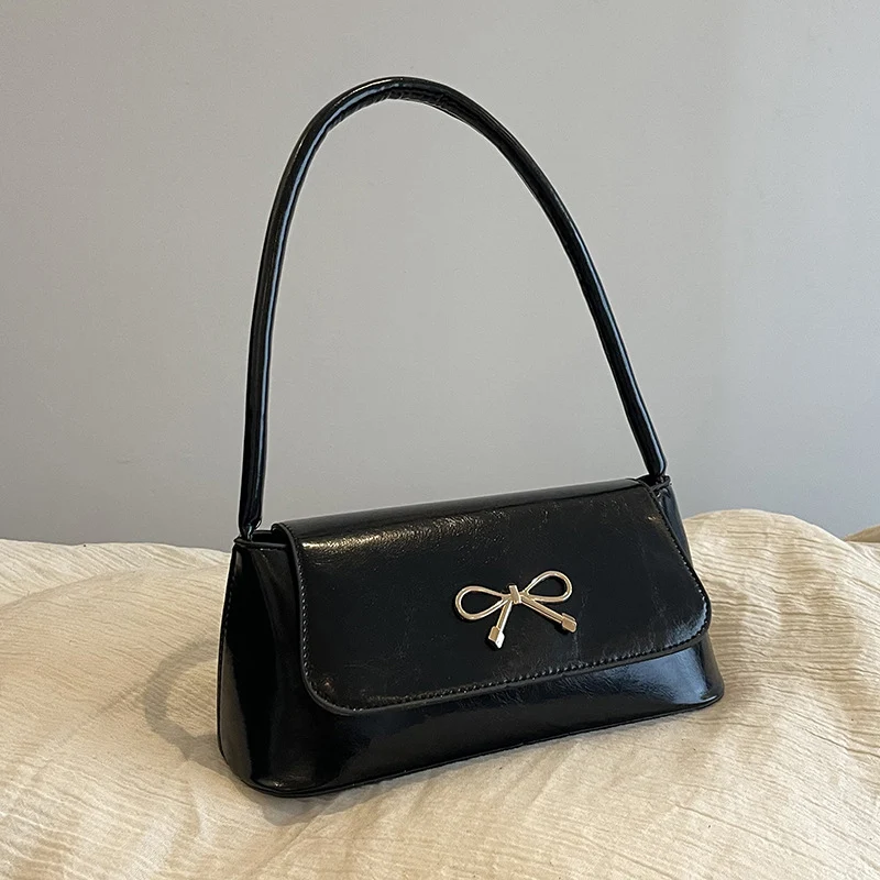 Elegante Bow-Detail Handheld Handtasche