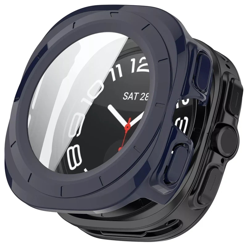Samsung Galaxy Watch Ultra Hard Case with Glass (Dark Blue)
