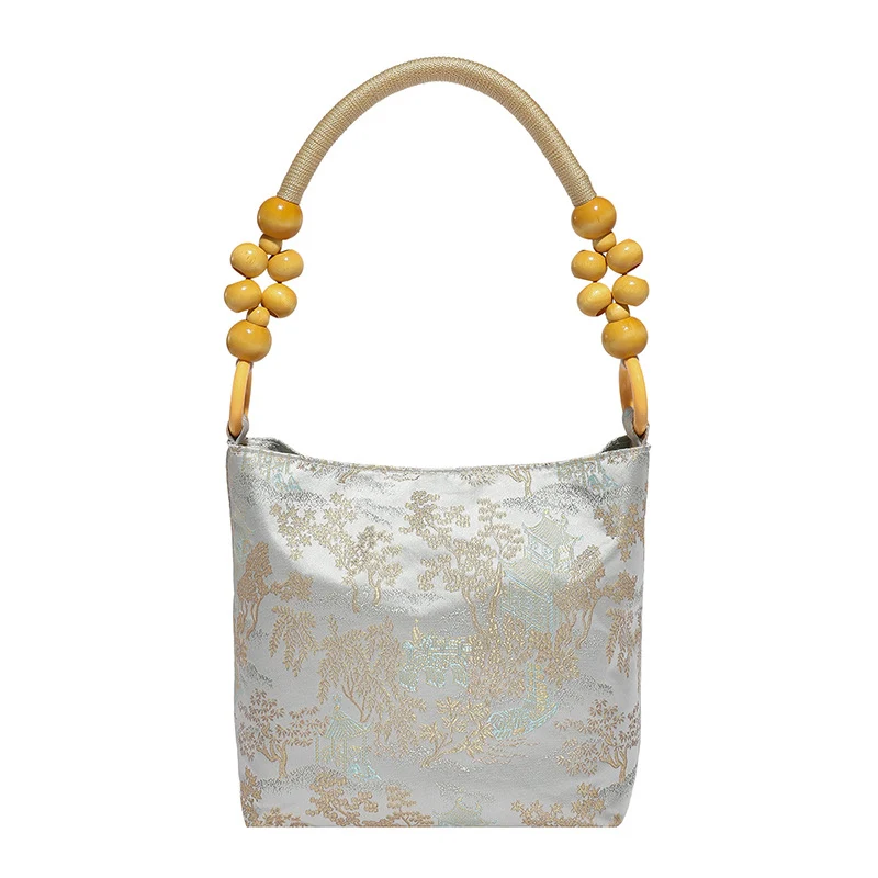 Elegante Handtasche mit Bambusgriff