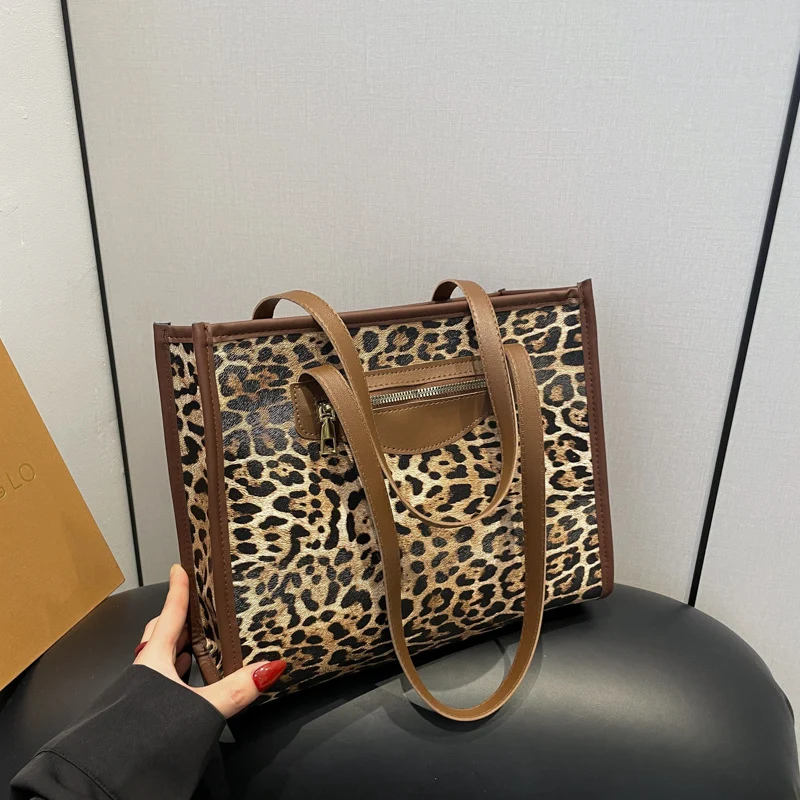 Elegante Tierdruck Einkaufstasche