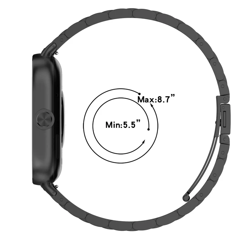 Redmi Watch 6 Active Stahlarmband (Schwarz)