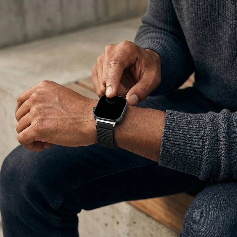 Redmi Watch 6 Active Nylonarmband (Schwarz)