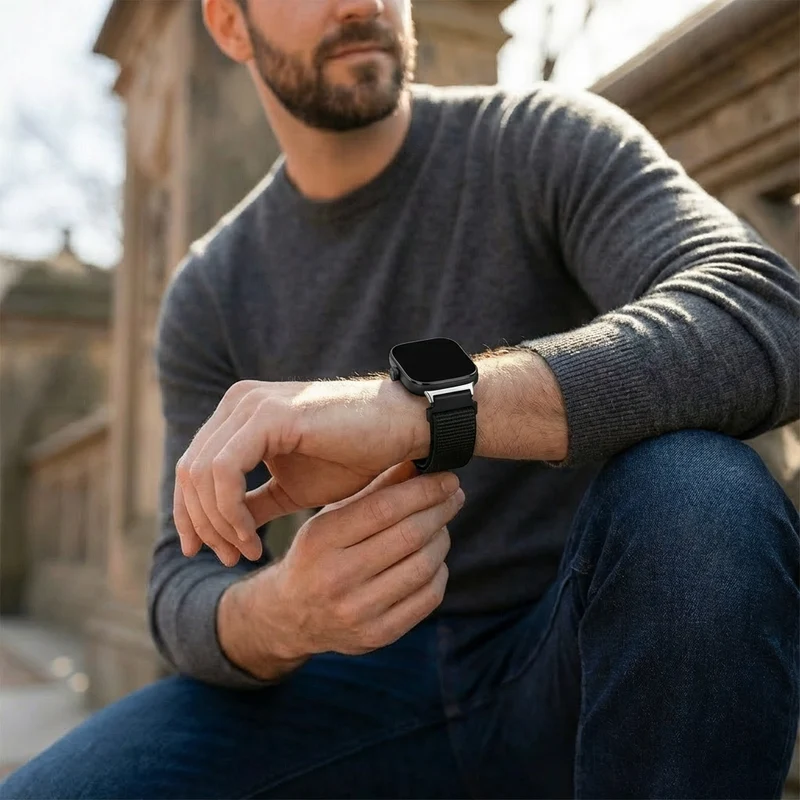 Redmi Watch 6 Active Nylonarmband (Schwarz)