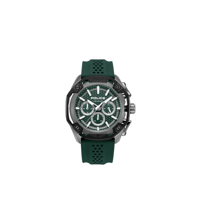 Police Centurian PEWGQ0093202 Herrenuhr Grün • Quarz-Chronograph • 5 ATM Wasserdicht