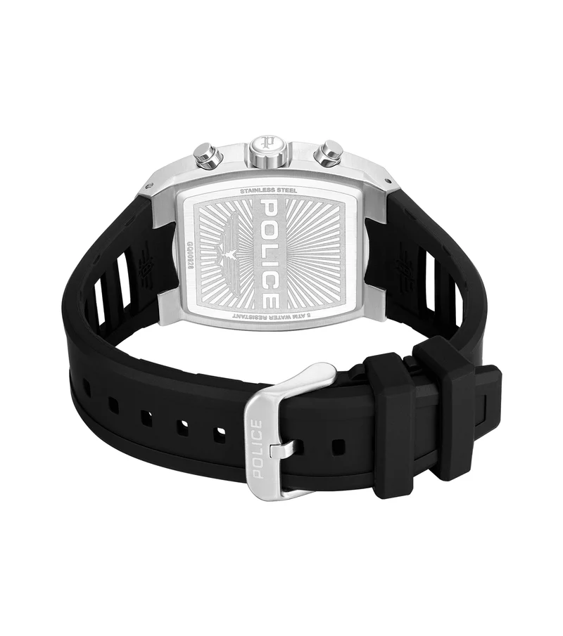Police Creed PEWGQ0092801 Herrenuhr Schwarz • Dual-Time-Zifferblatt • Edelstahlgehäuse