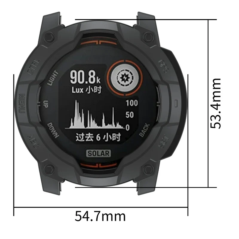 Garmin Instinct 3 Solar 50mm Flexibel Silikon Bumper