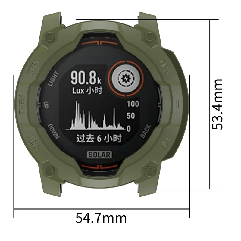 Garmin Instinct 3 Solar 50mm Flexibel Silikon Bumper